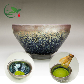 Handgemachte kundenspezifische Logo-traditionelle chinesische Kaninchen-Haar-keramische Matcha Chawan Schüssel